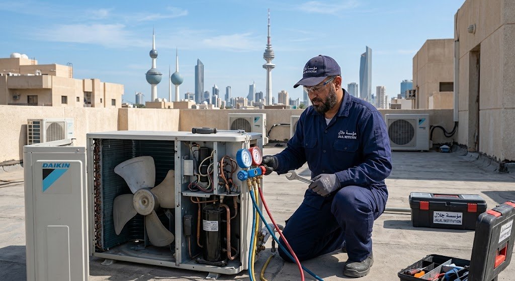 فني تكييف الشهداء الكويت لخدمات الصيانة الاحترافية