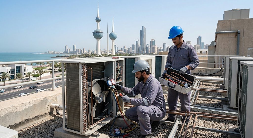 فني صيانة محترف ومجهز بأحدث المعدات لتقديم خدمات فني مكيفات حولي الفروانية الجهراء الاحمدي بالكويت